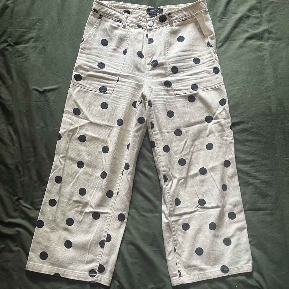 Who What Wear Size 10 Polka Dot Pants
